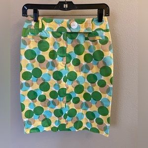 Women’s green, yellow & tan skirt